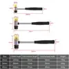 25mm 30mm 35mm 40mm Mini Hammer Double Faced Household Rubber Hammers Domestic Nylon Head Mallet Hand Tool for Jewelry/Craft/DIY 5