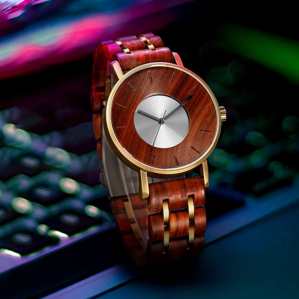 Top Brand Wooden Watch Men Wood Quartz Watches Luxury Military Sports Watch Waterproof Clock Male Business Relogio Masculino