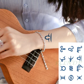 

Waterproof Temporary Juice Tattoo Sticker Number Pattern Small Stickers Lasting Tattoos Flash Tatoo Fake Tatto Art for Men Women