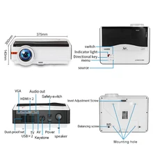 A9/A9AB Smart Android WiFi LCD LED 1080p Projector