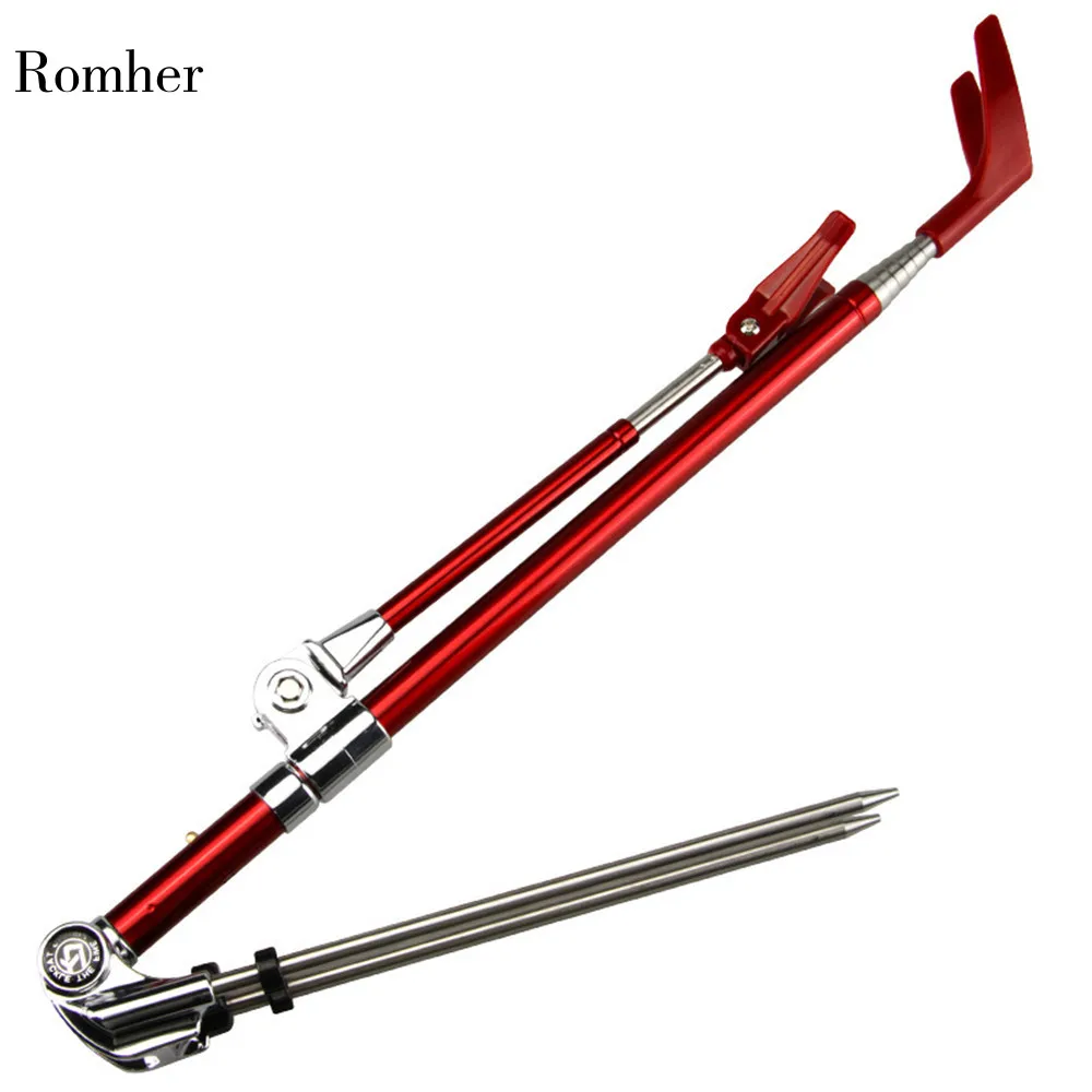 Romher, нержавеющая сталь, удочка, подставка, держатель, регулируемый инструмент для ловли карпа, съемный кронштейн для удочки