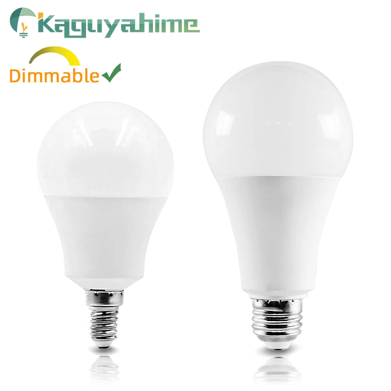 

Kaguyahime Dimmable LED Bulb Lamp E27 E14 220V Light Bulb Smart IC 3W 5W 6W 9W 12W 15W 20W Lampada Bombilla Lampara Ampoule LED