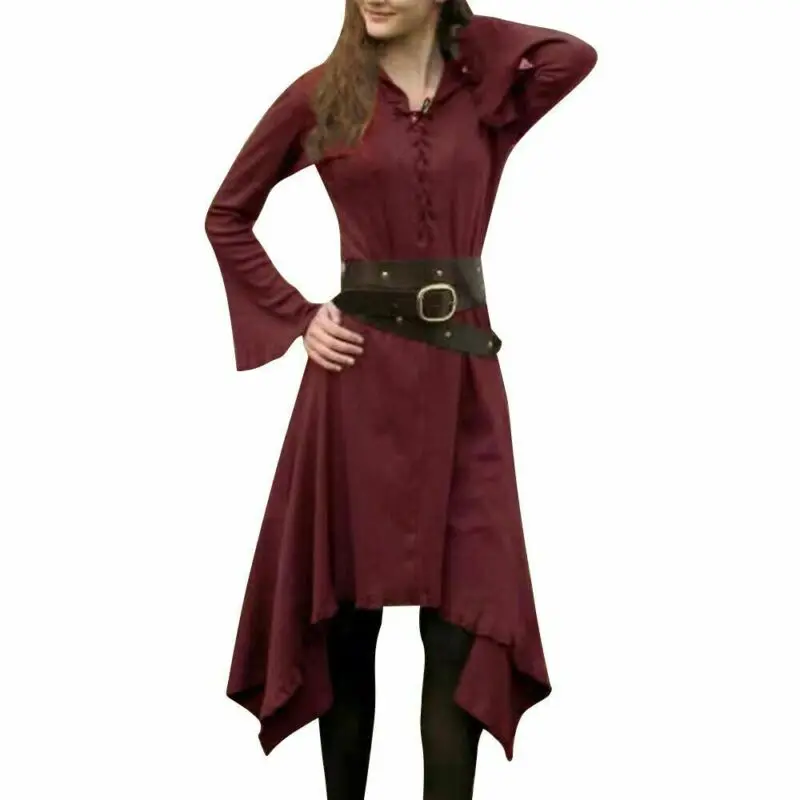 Z 2020 Autumn and Winter New Style Dress Elegant Lantern Sleeve Dress Sweet Sweater Dress