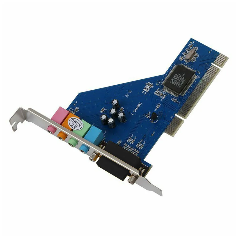 4 канала для рабочего стола 24 бит практичный Профессиональный PCI порт независимый 3D Аудио Аксессуары Звук Караоке карты портативный стерео
