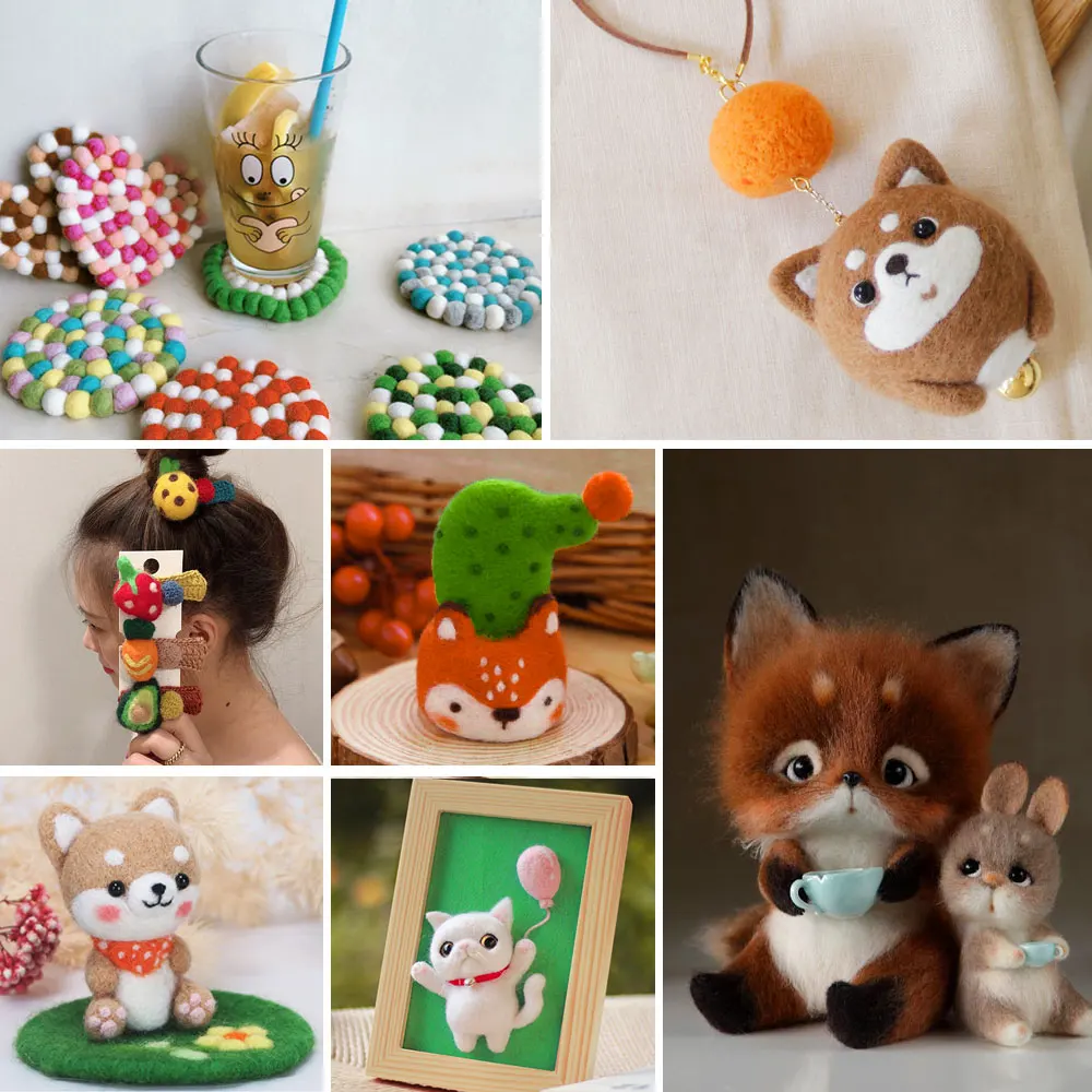 100 г игла для валяния, 5 цветов, сделай сам, шерсть, войлок, ремесло, oft, войлок, шерстяной набор, ручка, набор, шерсть, плетение, рукоделие, прядильные наборы