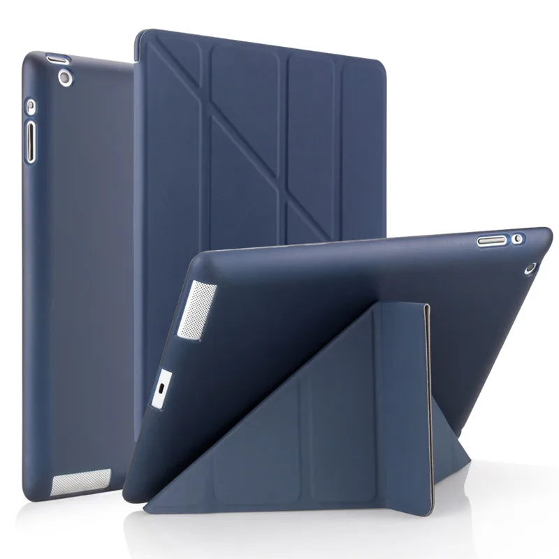 PU Leather Case For Ipad 2 3 4 Soft TPU Back Protective silicone bottom Smart Cover | Компьютеры и офис
