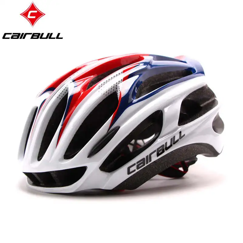 Велосипедный шлем цельно-Формованный велосипедный шлем безопасность шоссейная езда Горный велосипед Сверхлегкий шлем безопасности - Цвет: red blue