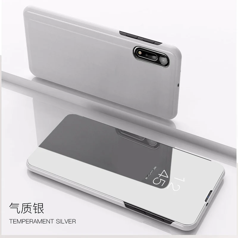 Luxury Mirror Smart Leather Magnetic Flip Stand Phone Case Cover