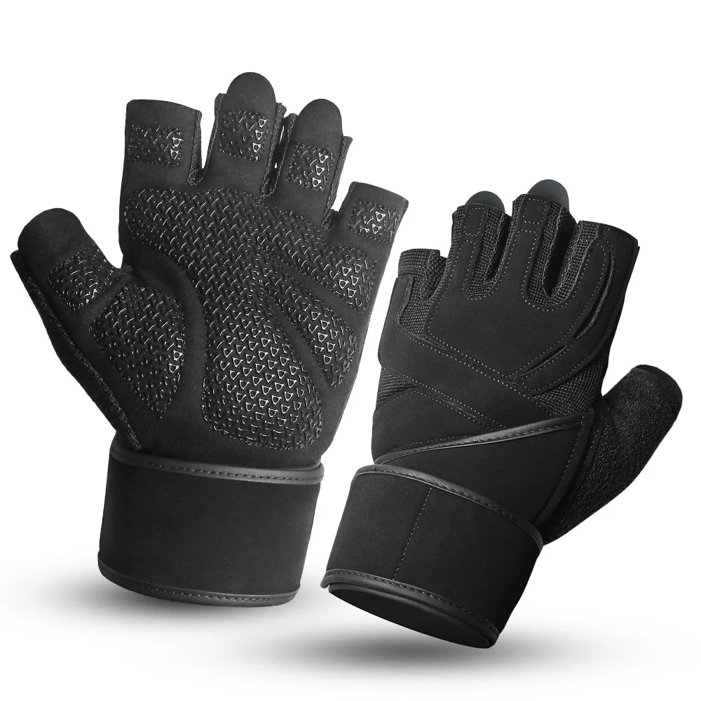

Manufacturers Direct Selling Half Finger Fitness Sport Gloves Bracer Sweat Absorbing Silica Gel Anti-slip Hand Guard Training Gl