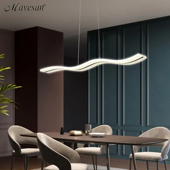 

New Creative pendant lights Led modern Coffe bar Acrylic+Metal suspension hanging ceiling lamp for dinning room drop lights lamp