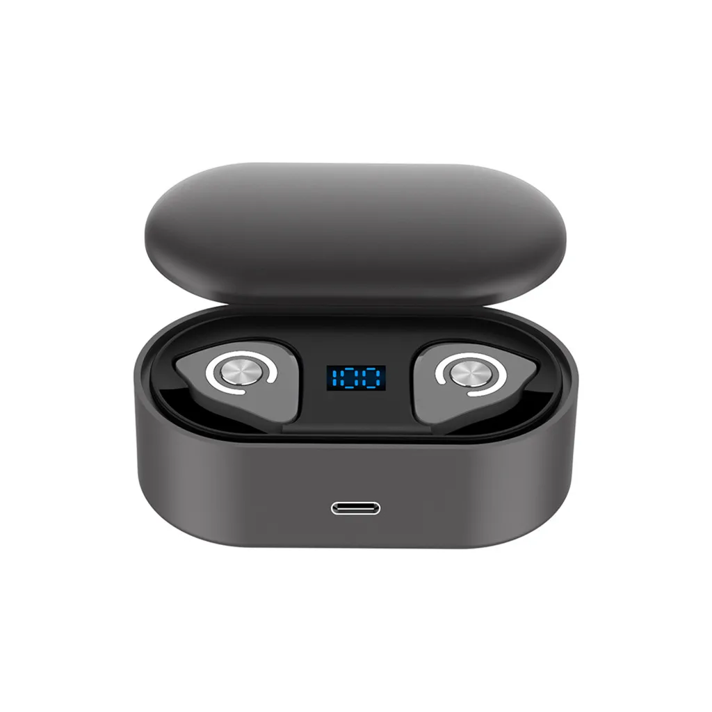 Bluetooth 5,0 наушники TWS, беспроводные наушники Blutooth, гарнитура, спортивные наушники, игровая гарнитура с микрофоном# D2 - Цвет: Silver