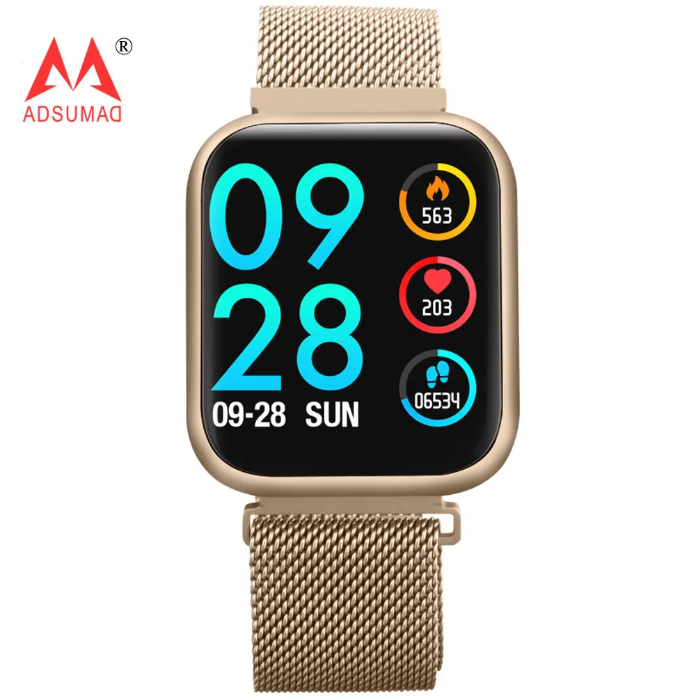 

Smart watch P80 band IP68 waterproof Full touch screen Dynamic heart rate blood pressure monitor Sport Health watch