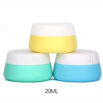 

3Pcs Travel Containers Pot Reusable Empty Makeup Home Lotion Box Cosmetic Cream Jars Portable Convenient Face Care Silicone