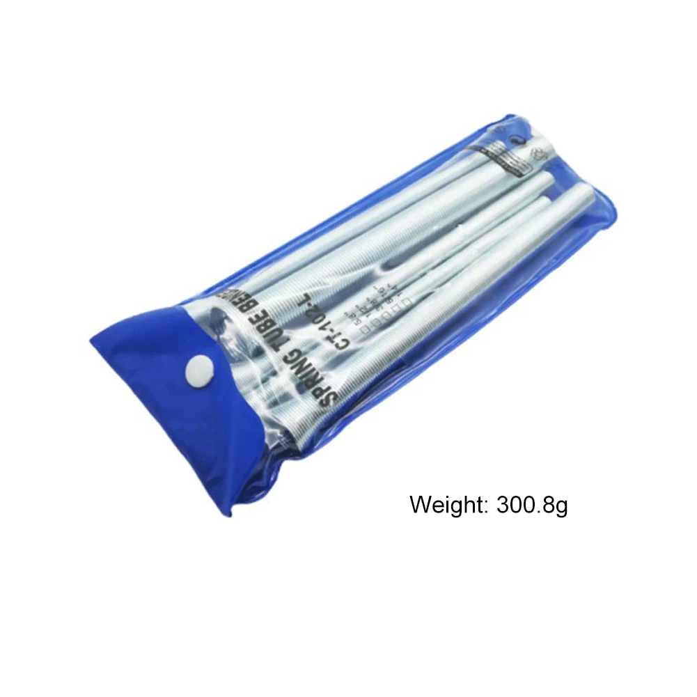 Spring Tube Bender Set 1/4" 5/16" 3/8" 1/2" 5/8" for Copper Aluminum Thin Wall Steel Tubing 5 Pack