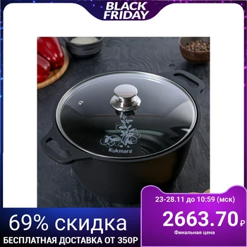 

Casserole "Tradition" 6 L, glass lid, non-stick coating