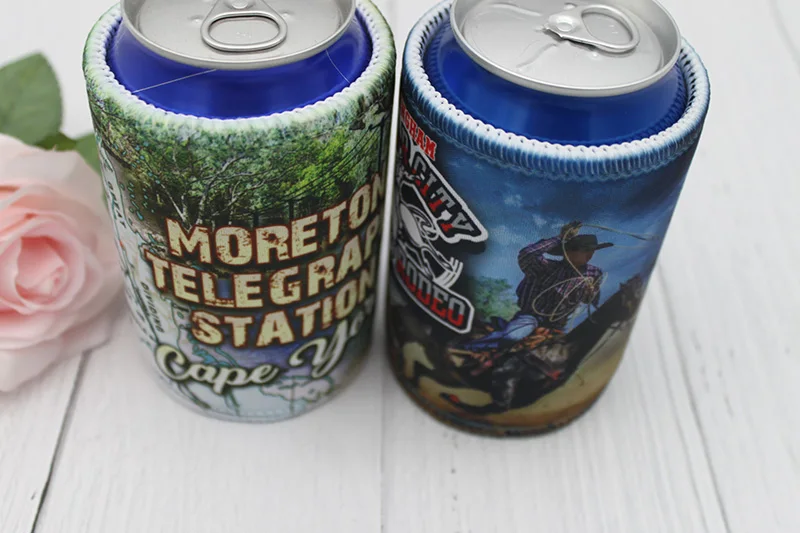 100 шт неопреновый печати Stubby охладители с удивительным дизайном Stubbie для бизнеса держатель банки пива свадебный подарок заказной кулер