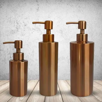 

250ml/350ml/550ml Stainless Steel Soap Pump Bottle Dispenser Bathroom Shower Gel Lotion Case