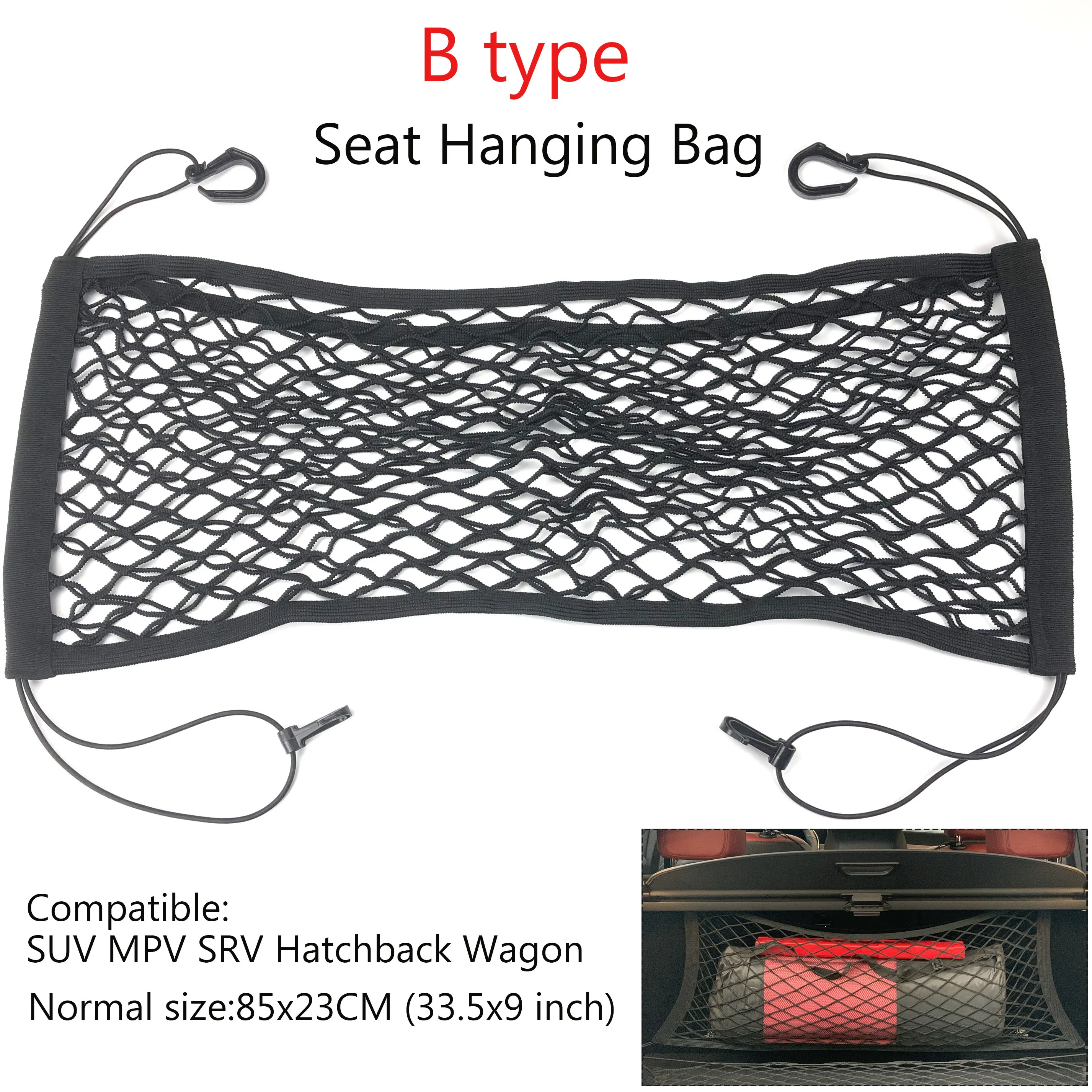 Car Rear Cargo Trunk Dell'Organizzatore Di Immagazzinaggio Netto Per Jaguar Xe Xf Xj Xjs Xk Futuro-Tipo E-Type F-Type F-Pace I-Pace