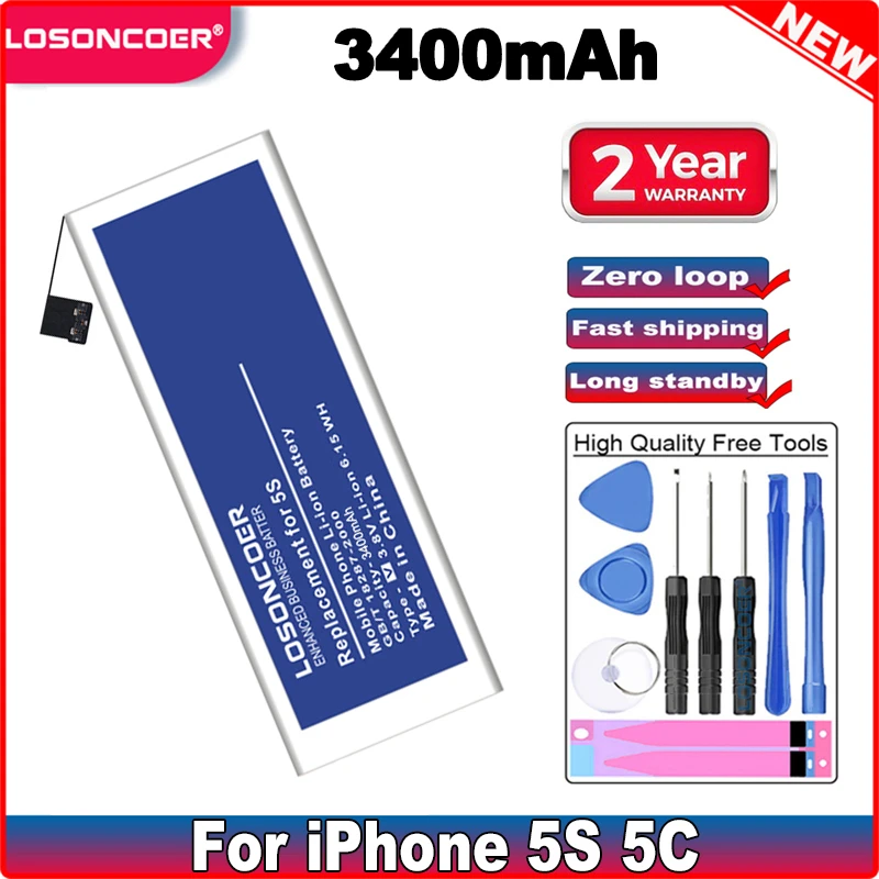 AAAAAA 0 цикл для Apple iPhone фотосессия 5 аккумулятор 5SE + Бесплатный Набор инструментов
