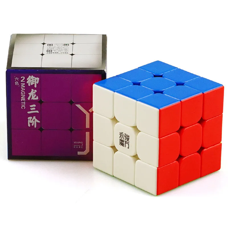 Yongjun YJ YuLong 2 м Магнитный Магнит 3x3x3 головоломка волшебный куб быстрый ультра-Гладкий 3x3 головоломка на скорость кубический интеллект детская игрушка в подарок