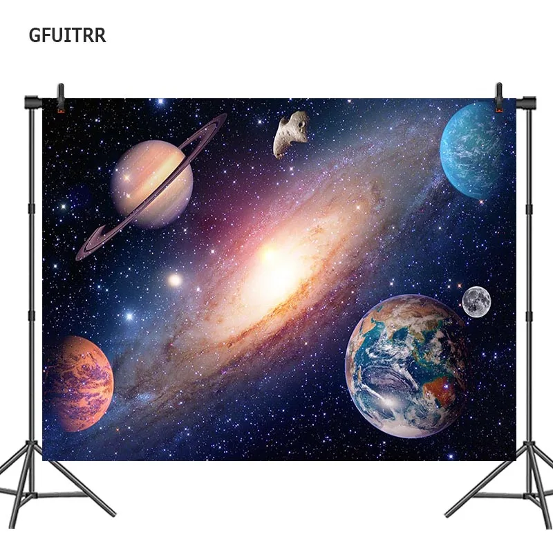 GFUITRR Галактическая фотография задник Космос солнечная система фото фон день