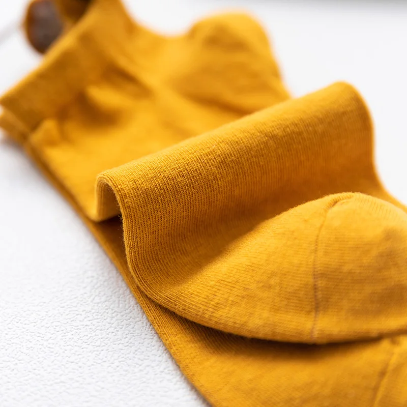 Kawaii/женские носки с вышивкой; забавные хлопковые носки для беременных; 4 пары ярких цветов; носки для беременных;