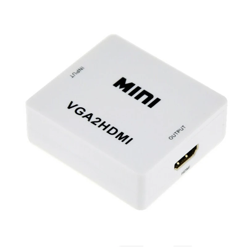 Kebidu мини VGA в HDMI 1080P адаптер конвертер VGA2HDMI конвертер с аудио для ПК ноутбука DVD в HDTV