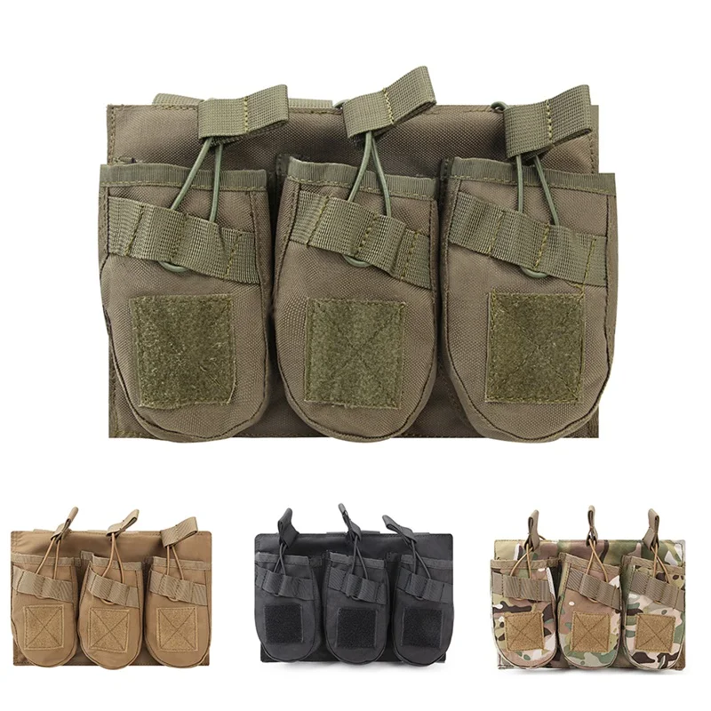 Тактический MOLLE тройной поясная сумка «милитари» Fanny Pack на открытом воздухе Регулируемый чехлы Чехол для телефона с карманом для Охотничьи сумки