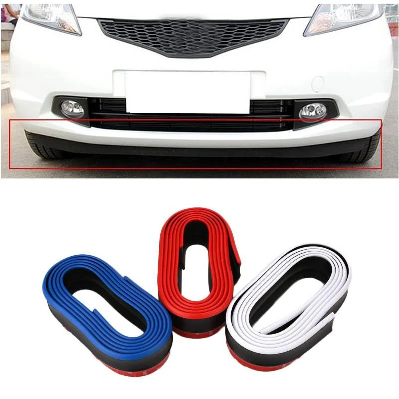 Car Vehicle Front Bumper Rubber Protector Lip Splitter Body Spoiler Universal