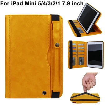

Case for iPad Mini 5 4 3 2 1 Case PU Leather Cover with Pencil Holder Auto Sleep Smart Cover for iPad Mini 5 2019 case Funda