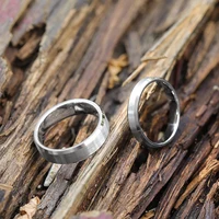 Tigrade 4/6/8mm Unisex Ring Silver Color Brushed Tungsten Carbide Rings For Women Couple Wedding Band Men Anels Dropshipping 2