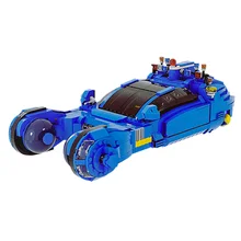

MOC Land Super Car Transforms Aerial Aircraft High-tech Flying Small Spacecraft Truck Building Blocks Bricks Toys Children Gift