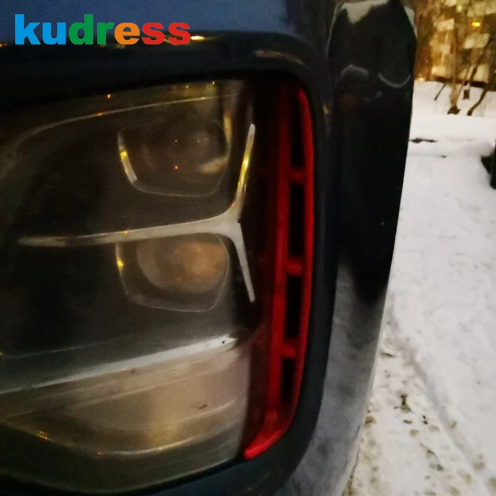 Для Hyundai Santa Fe 2019 2020 ABS красный спереди отложным воротником светильник абажур для