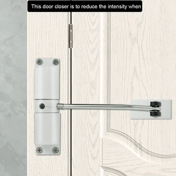 

With Screws Gate For Residential Security Automatic Door Closer Low Noise Home Office Spring Zinc Alloy Heavy Duty Hardware