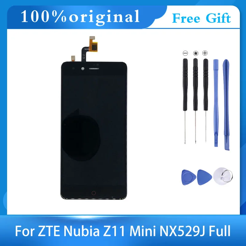 5 0 ''Новый для ZTE Nubia Z11 Mini NX529J Полный ЖК-дисплей + фото черный/белый 100%