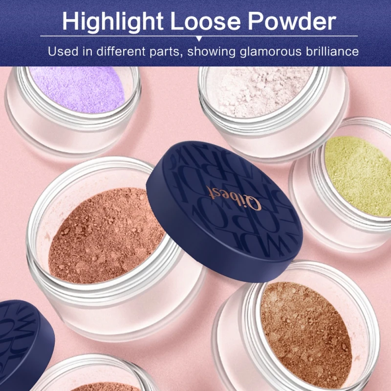 Shimmer Setting пудра Водостойкая крышка для контроля жирности макияж Рассыпчатая Пудра осветляет тон кожи блестящая пудра