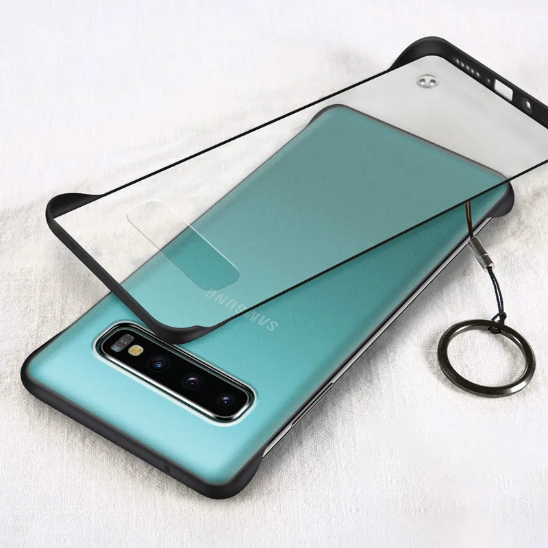Для samsung S10 чехол бескаркасное Кольцо Прозрачный ударопрочный для Galaxy S10E S9 S8 Plus A40