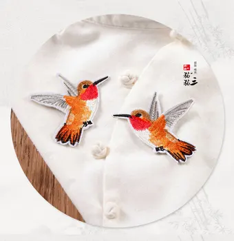 

one set embroidery patch bird animal cartoon patches for bag hat badges applique patches for clothing VP-1367