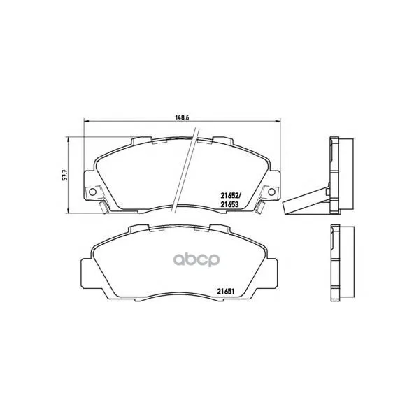 Колодки Тормозные Передние Brembo P28026 Brembo арт. P28026