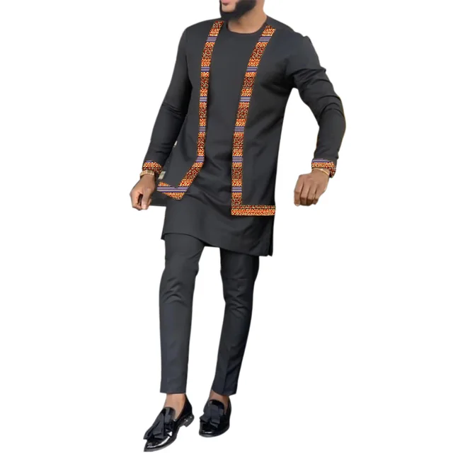 Shirt+Solid Trousers Print 