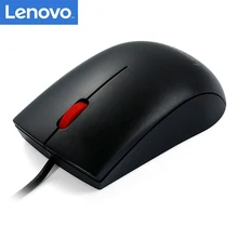 Lenovo оригинальная мышь M120Pro Проводная оптическая мышь с 1000 dpi красный резиновый ролик мышь для дома и офиса использование для настольного ноутбука ПК