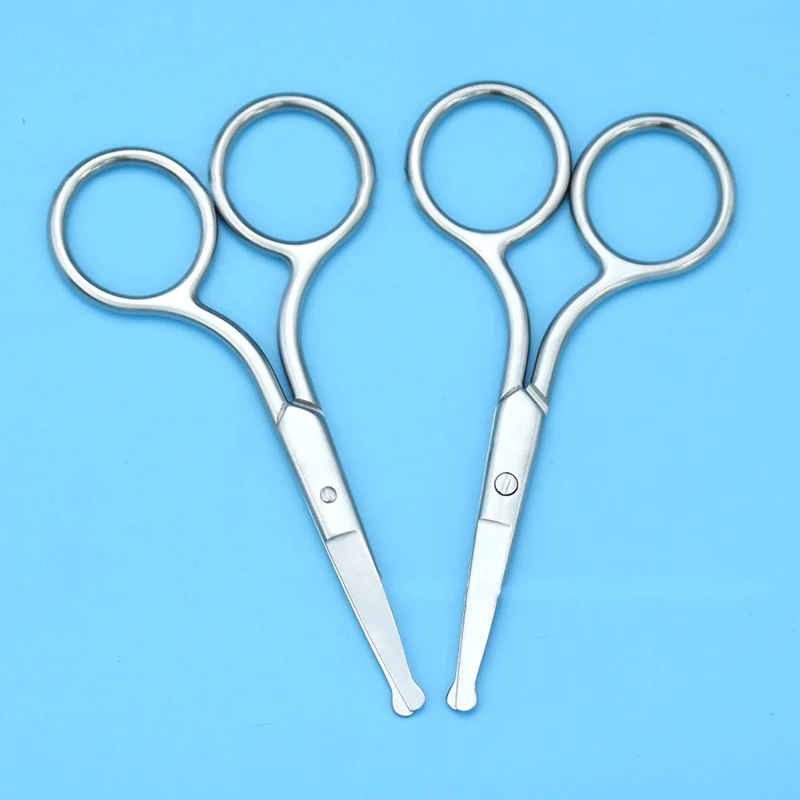 Машинка для стрижки волос на носу из нержавеющей стали бровей с круглой головкой