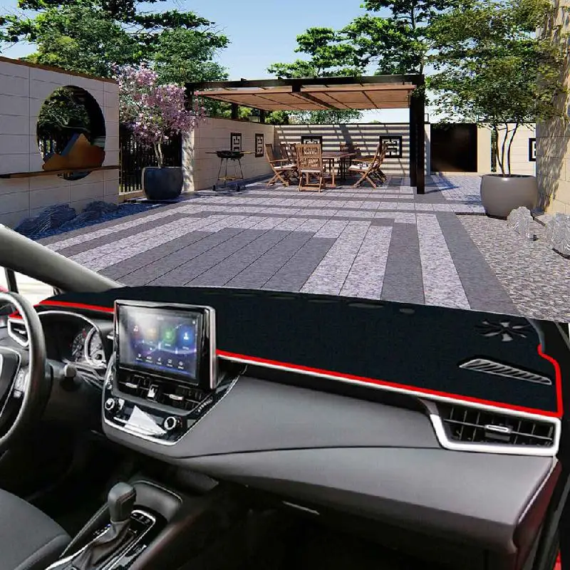 Коврик для приборной панели коврик подходит Toyota Corolla 2019 2020 красный чехол