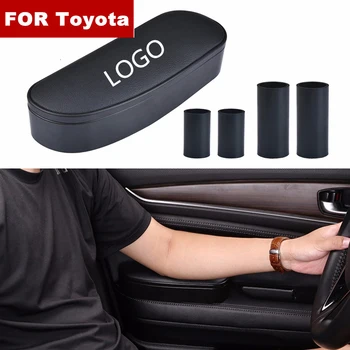 

3 in 1 Storage box Adjustable Car Elbow Support Left Hand Armrest Support Anti-fatigue For Toyota logo Camry Land Cruiser rav4