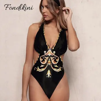 

Swimming Suit One Piece For Women 2020 Swimsuit Solid Swimwear Woman Black Bodysuit Sexy Hot Backless Traje De Bano Mujer Retro