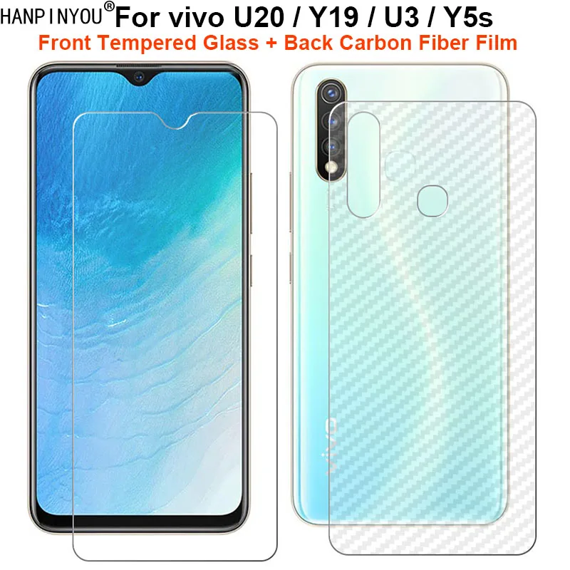1 комплект = мягкая задняя пленка из углеродного волокна для vivo U20 Y19 U3 Y5s наклейка +