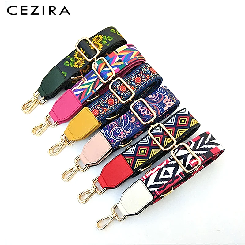 CEZIRA Роскошные красочные Наплечные ремни для женщин нейлоновые и полиуретановые