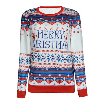 

JAYCOSIA Plus Size Jumper Sweaters New cute Patterned Christmas Sweaters Tops For Women Tops Slim Fit Pullover 1016
