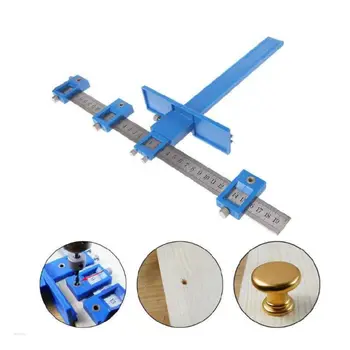 

Detachable Cabinet Hole Punch Locator Jig Tool Drill Guide Sleeve Woodworking