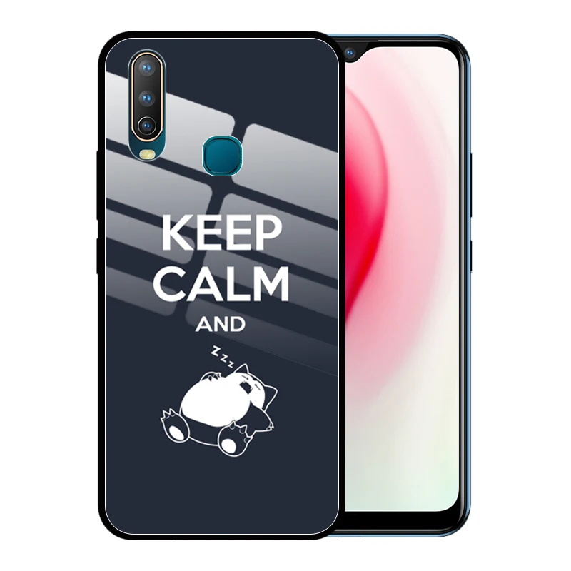 Чехол из закаленного стекла для VIVO Y15 Y17 Y12 U3X U10 Y93 Y85 Y81 Y71 Y75 Y19 Y66 чехол с защитой от